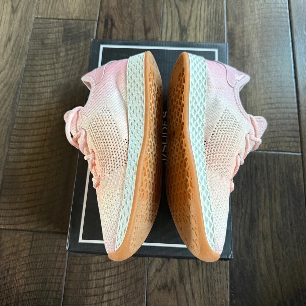 Urban Sport by JSlides Rose Ombre Knit Sneakers‎ Pink White Gum Sole Womens 7.5